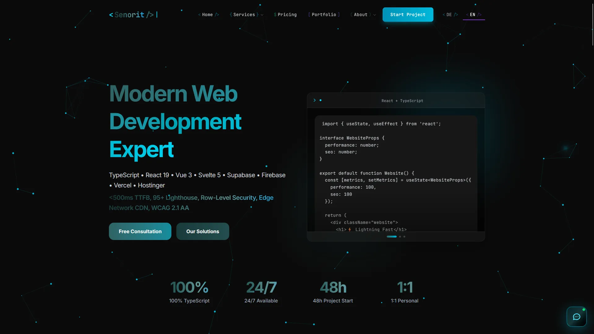 Senorit.de Website-Vorschau